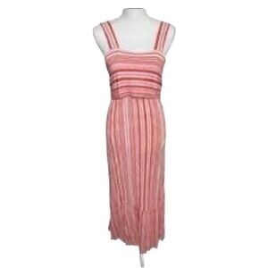 Doe &‎ Rae Red and White Stripe Maxi Dress Size Small